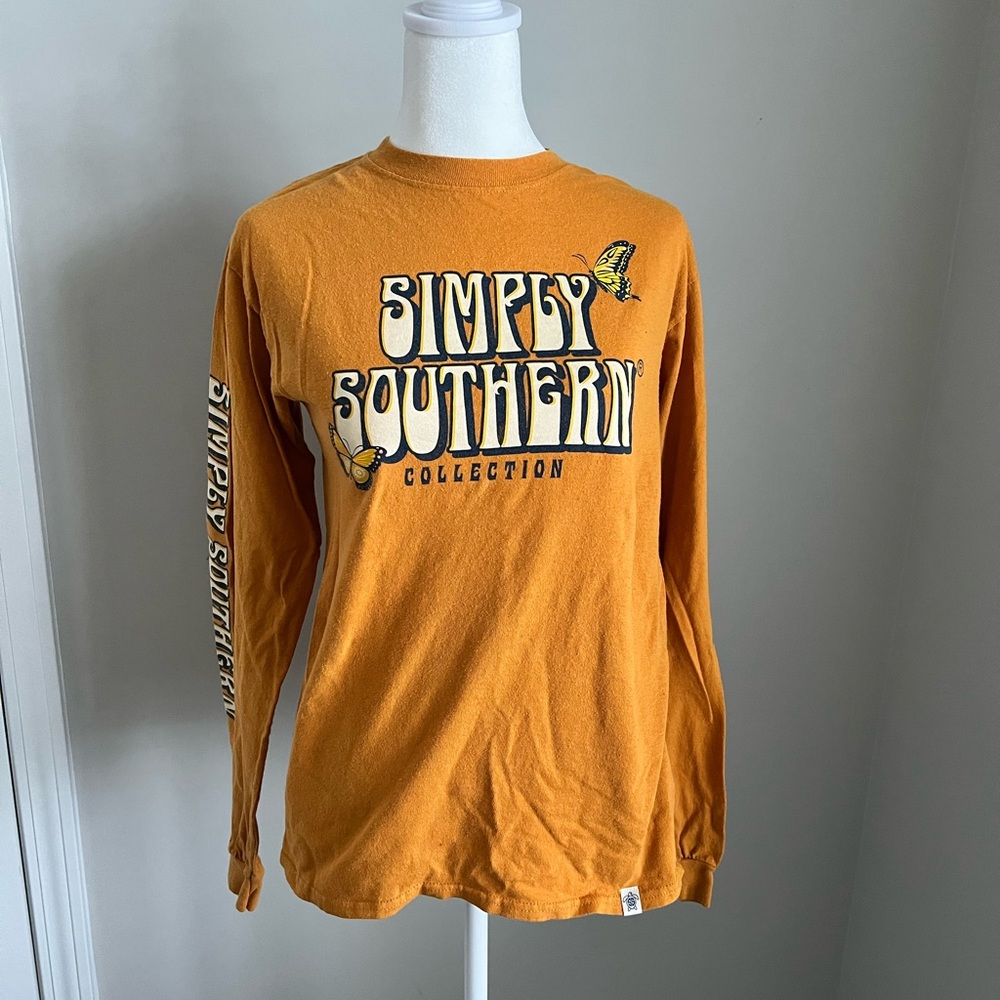 Simply Southern Long Sleeve Tee - Mustard